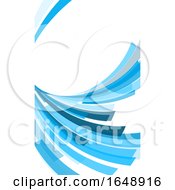 Blue Wave Business Card Background