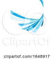 Poster, Art Print Of Blue Wave Business Card Background