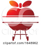 Poster, Art Print Of Red Apple Bbq Grill Icon