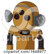 Poster, Art Print Of Yellowish Droid With Bubble Head And Three-Eyed