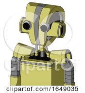 Yellow Robot With Droid Head And Two Eyes