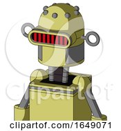 Yellow Robot With Dome Head And Visor Eye