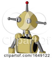 Yellow Droid With Rounded Head And Two Eyes And Single Led Antenna