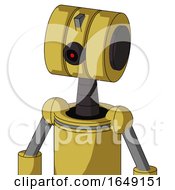 Poster, Art Print Of Yellow Droid With Multi-Toroid Head And Black Cyclops Eye