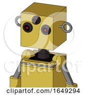 Poster, Art Print Of Yellow Droid With Box Head And Three-Eyed