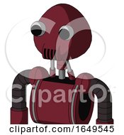 Poster, Art Print Of Red Droid With Rounded Head And Speakers Mouth And Two Eyes