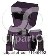 Purple Mech With Box Head And Black Visor Eye