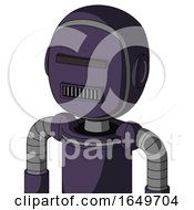 Purple Mech With Bubble Head And Square Mouth And Black Visor Cyclops