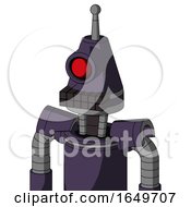 Purple Mech With Cone Head And Keyboard Mouth And Cyclops Eye And Single Antenna