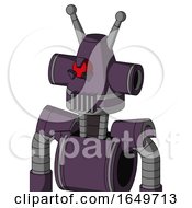 Purple Mech With Cone Head And Vent Mouth And Angry Cyclops Eye And Double Antenna