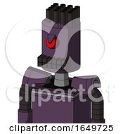 Purple Mech With Cylinder Head And Keyboard Mouth And Angry Cyclops And Pipe Hair