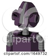 Purple Mech With Droid Head And Happy Mouth And Angry Eyes