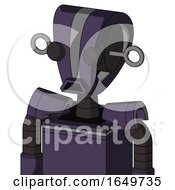 Purple Mech With Droid Head And Sad Mouth And Two Eyes