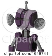 Purple Mech With Multi Toroid Head And Pipes Mouth And Black Visor Cyclops And Single Antenna