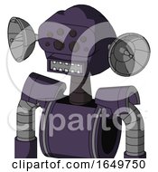 Purple Mech With Rounded Head And Square Mouth And Bug Eyes