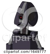 Purple Robot With Droid Head And Round Mouth And Black Cyclops Eye