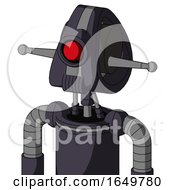 Purple Robot With Droid Head And Speakers Mouth And Cyclops Eye