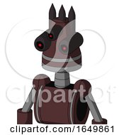 Purple Droid With Cone Head And Three Eyed And Three Dark Spikes