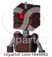 Purple Droid With Cube Head And Cyclops Eye And Spike Tip