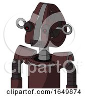 Purple Droid With Droid Head And Dark Tooth Mouth And Red Eyed