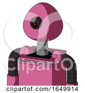 Pink Robot With Rounded Head And Black Cyclops Eye