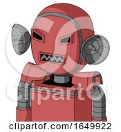 Pinkish Mech With Bubble Head And Square Mouth And Angry Eyes