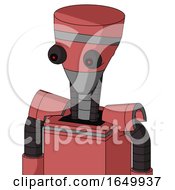 Pinkish Mech With Vase Head And Red Eyed by Leo Blanchette