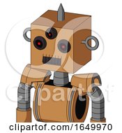 Peach Mech With Box Head And Dark Tooth Mouth And Three Eyed And Spike Tip