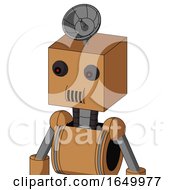 Peach Mech With Box Head And Speakers Mouth And Red Eyed And Radar Dish Hat