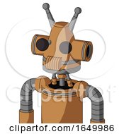 Peach Mech With Cone Head And Speakers Mouth And Two Eyes And Double Antenna