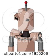 Light Peach Mech With Cylinder Head And Angry Eyes And Single Led Antenna