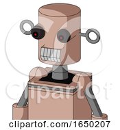 Light Peach Mech With Cylinder Head And Teeth Mouth And Red Eyed