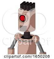 Light Peach Mech With Cylinder Head And Vent Mouth And Cyclops Eye And Pipe Hair