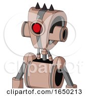 Light Peach Mech With Droid Head And Cyclops Eye And Three Dark Spikes