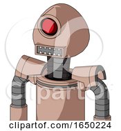 Light Peach Mech With Rounded Head And Square Mouth And Cyclops Eye