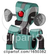 Greenish Mech With Droid Head And Keyboard Mouth And Cyclops Eye