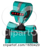 Greenish Robot With Droid Head And Visor Eye