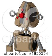 Cardboard Automaton With Droid Head And Toothy Mouth And Cyclops Compound Eyes