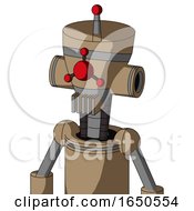 Cardboard Droid With Vase Head And Vent Mouth And Cyclops Compound Eyes And Single Led Antenna