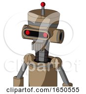 Cardboard Droid With Vase Head And Vent Mouth And Visor Eye And Single Led Antenna