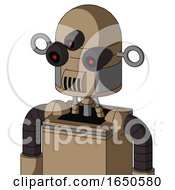Cardboard Robot With Dome Head And Speakers Mouth And Three Eyed