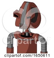 Brown Droid With Droid Head And Vent Mouth And Angry Eyes