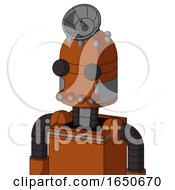 Brownish Droid With Dome Head And Pipes Mouth And Two Eyes And Radar Dish Hat