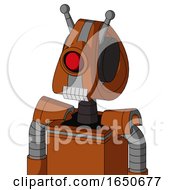Brownish Droid With Droid Head And Teeth Mouth And Cyclops Eye And Double Antenna