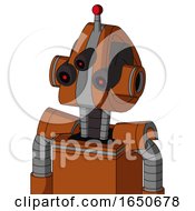 Brownish Droid With Droid Head And Three Eyed And Single Led Antenna