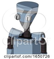 Poster, Art Print Of Blue Mech With Vase Head And Two Eyes
