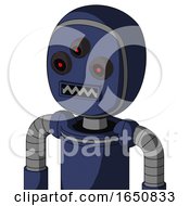 Poster, Art Print Of Blue Droid With Bubble Head And Square Mouth And Three-Eyed