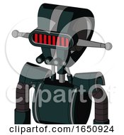 Poster, Art Print Of Blue Droid With Droid Head And Pipes Mouth And Visor Eye