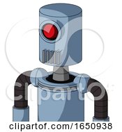 Poster, Art Print Of Blue Robot With Cylinder Head And Vent Mouth And Cyclops Eye