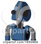 Blue Robot With Droid Head And Two Eyes